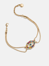 BaubleBar Evil Eye Reversible Bracelet - Gold/Multi -
Multicolored and clear reversible evil eye bracelet