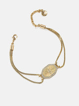 BaubleBar Evil Eye Reversible Bracelet - Gold/Turquoise -
Reversible blue and pavé evil eye bracelet