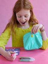 BaubleBar All Smiles Kids’ Jewelry Storage Pouch - Smiley -
Kids' jewelry storage pouch