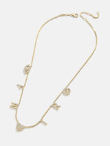 BaubleBar 18K Gold Custom Icon Necklace - 18K Gold. Pavé Cubic Zirconia Stones -
Limited Time: Enjoy 20% Off