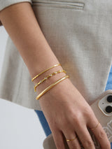 BaubleBar Eve 18K Gold Tennis Bracelet - Gold/Pavé -
Cubic zirconia, 18K gold plated sterling silver