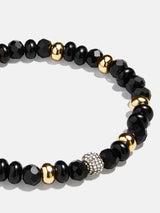 BaubleBar Marysol Semi-Precious Bracelet - Black - 
    Pavé semi-precious stretch bracelet