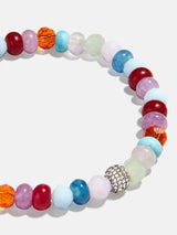 BaubleBar Marysol Semi-Precious Bracelet - Multi - 
    Pavé semi-precious stretch bracelet