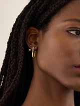 BaubleBar Liza Hoop Earrings - Small -
Pavé paperclip hoop earrings