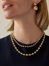 BaubleBar Pisa Layered Necklace - Gold - 
    Gold beaded necklace