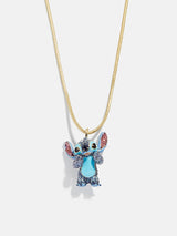 BaubleBar Disney Stitch 3D Pendant Necklace - Blue - 
    Gold necklace with Stitch charm