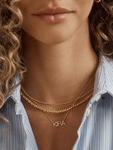 BaubleBar Disney Mickey Mouse Repeating Tennis Necklace - Gold - 
    Gold tennis chain