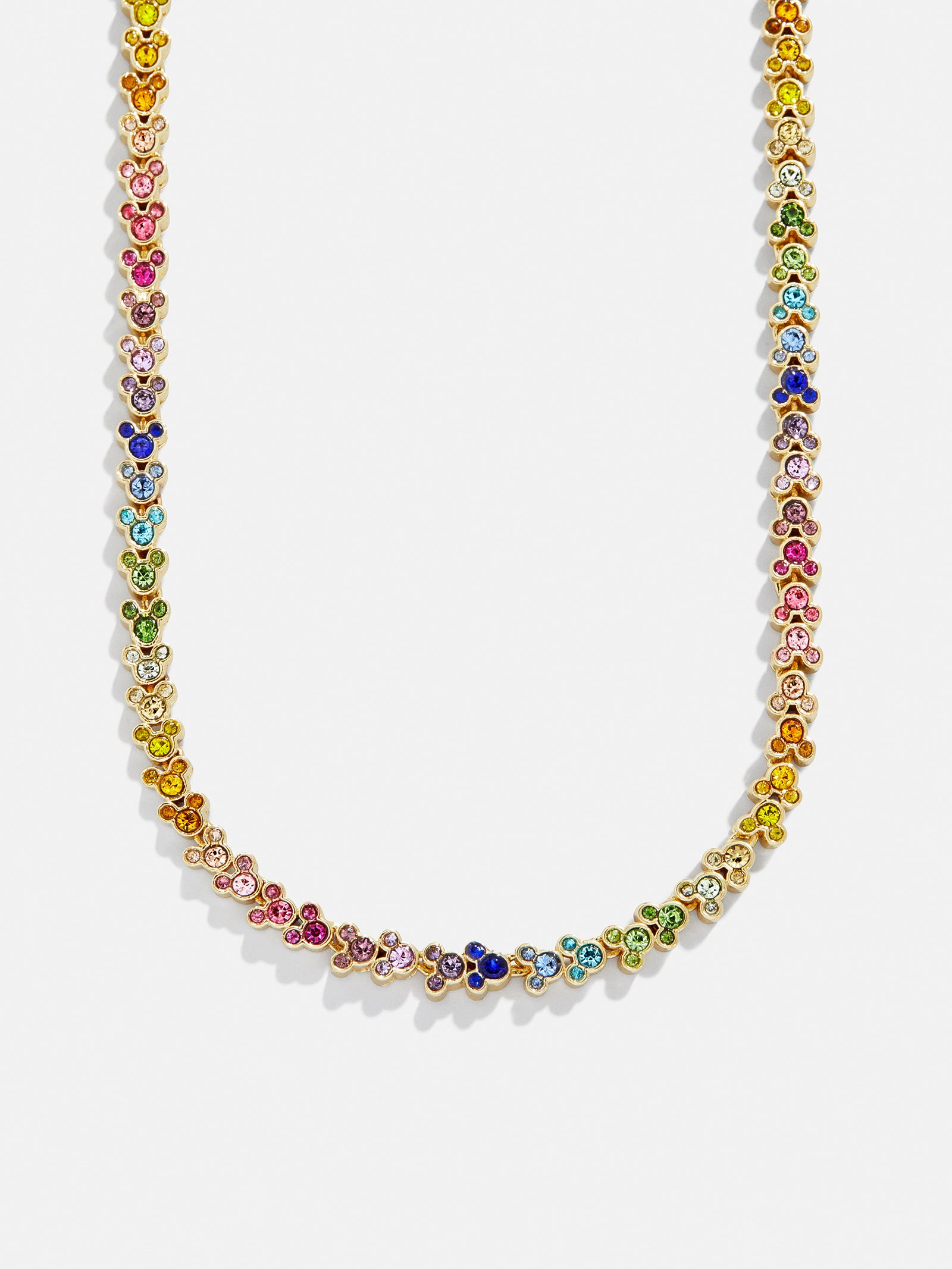 Disney Mickey Mouse Repeating Tennis Necklace - Multi – Rainbow
