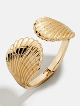 BaubleBar Halle Cuff Bracelet - Gold -
Gold shell cuff bracelet