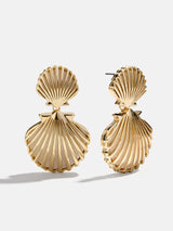 BaubleBar Marni Seashell Earrings - Gold/Pearl - 
    EXTRA 20% Off Sale. Prices as marked.