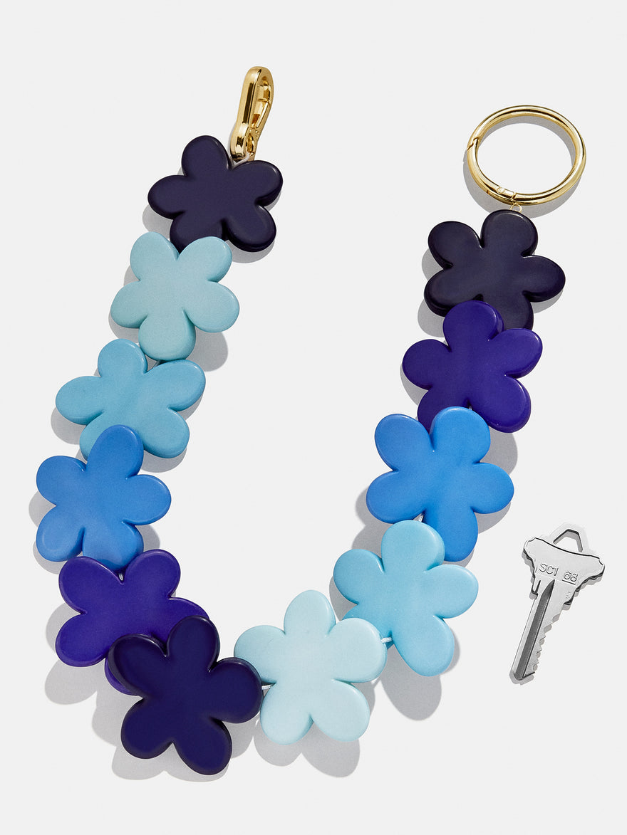 Flower Child Bag Charm - Blue