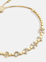 BaubleBar Custom Nameplate Tennis Bracelet - Gold/Pavé -
It's Black Friday Week: Enjoy 20% off.