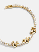 Disney Mickey Mouse Tennis Bracelet - Gold/Pavé