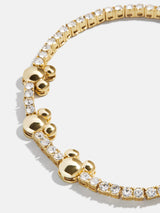BaubleBar Disney Mickey Mouse Tennis Bracelet - Gold/Pavé - 
    Gold and pavé stacking bracelet
