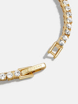 BaubleBar Disney Mickey Mouse Tennis Bracelet - Gold/Pavé - 
    Gold and pavé stacking bracelet