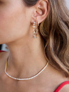 Venus Celestial Hoop Earrings - Gold/Pavé