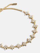 BaubleBar Venus Celestial Pull-Tie Bracelet - Gold/Pavé - 
    Star stacking bracelet