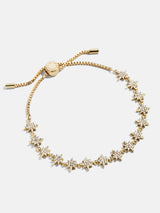BaubleBar Venus Celestial Pull-Tie Bracelet - Gold/Pavé - 
    Star stacking bracelet
