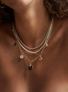 Estelle Celestial Charm Necklace - Gold/Black