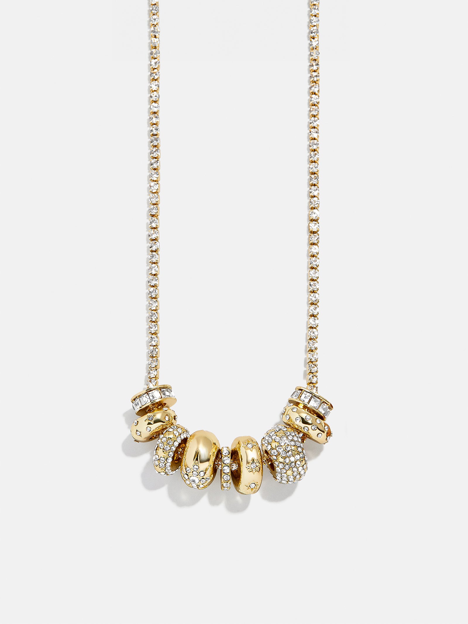 Danica Celestial Charm Necklace - Gold/Pavé