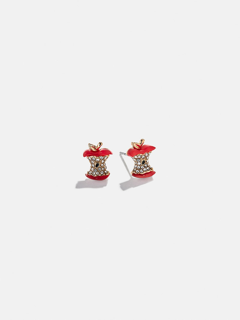 Cute To The Core Apple Earrings - Apple