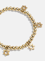 BaubleBar Good Days Pisa Bracelet - Star of David -
Gold beaded stretch bracelet