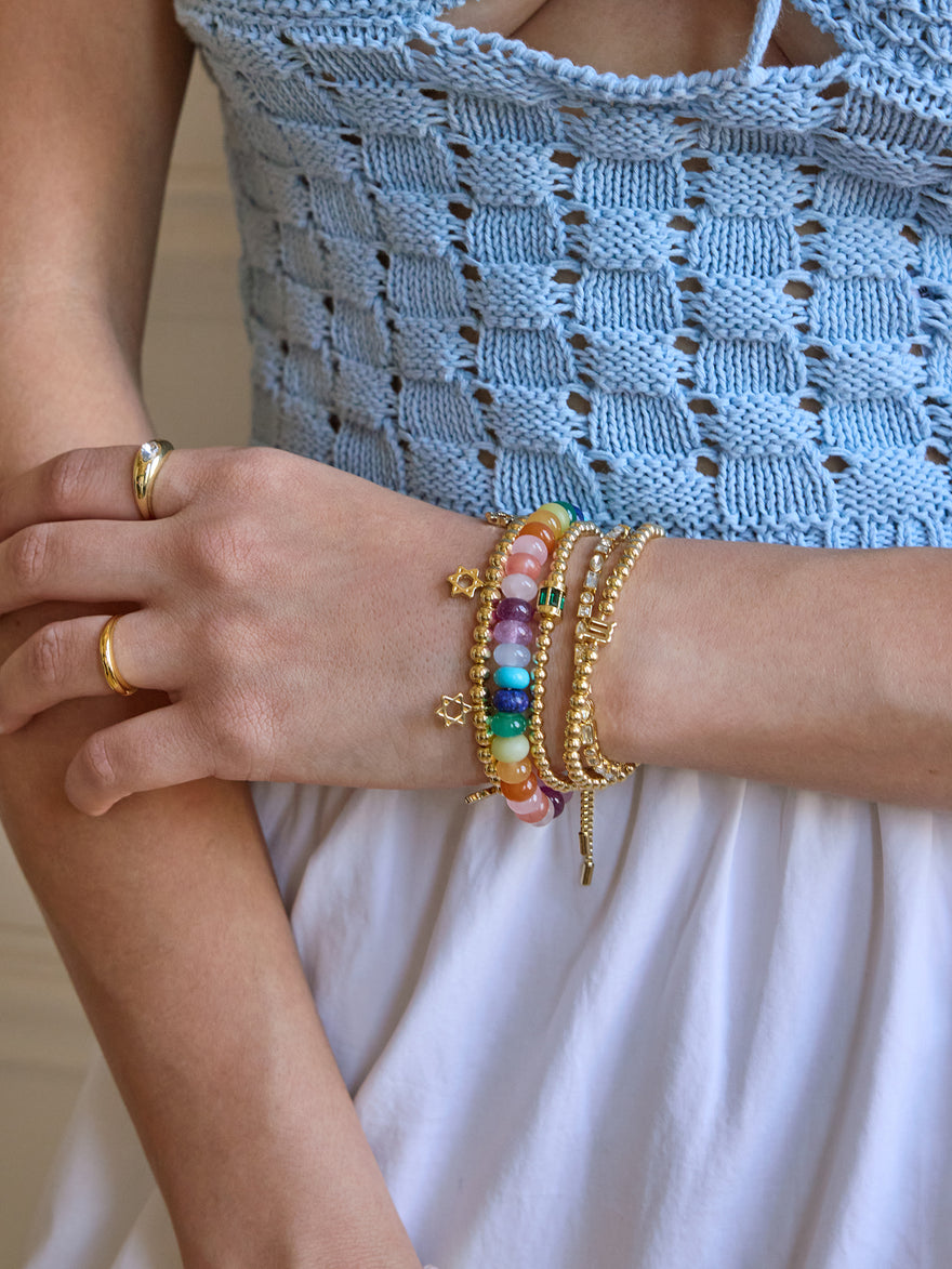 Tatum Birthstone Bracelet - Aquamarine