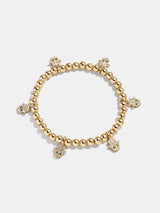 BaubleBar Good Days Pisa Bracelet - Hamsa -
Gold beaded stretch bracelet