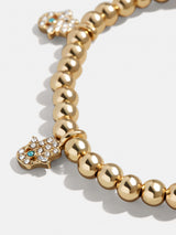 BaubleBar Good Days Pisa Bracelet - Hamsa -
Gold beaded stretch bracelet