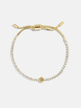 BaubleBar C -
Adjustable bracelet with glass stones