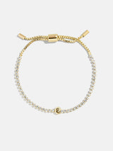 BaubleBar E -
Adjustable bracelet with glass stones