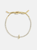 BaubleBar J -
Adjustable bracelet with glass stones