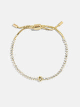 BaubleBar O -
Adjustable bracelet with glass stones