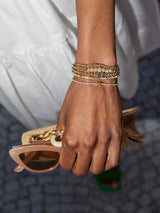 BaubleBar Bubble Initial Tennis Bracelet - Tennis Bracelet -
Adjustable bracelet with glass stones