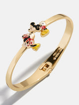BaubleBar Disney Mickey & Minnie Mouse Kissing Cuff Bracelet - Mickey Mouse & Minnie Mouse - 
    Gold cuff bracelet