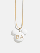 BaubleBar Disney Mickey Mouse Enamel Custom Initial Necklace - White - 
    25% Off Custom Gifts: The Annual Custom Event