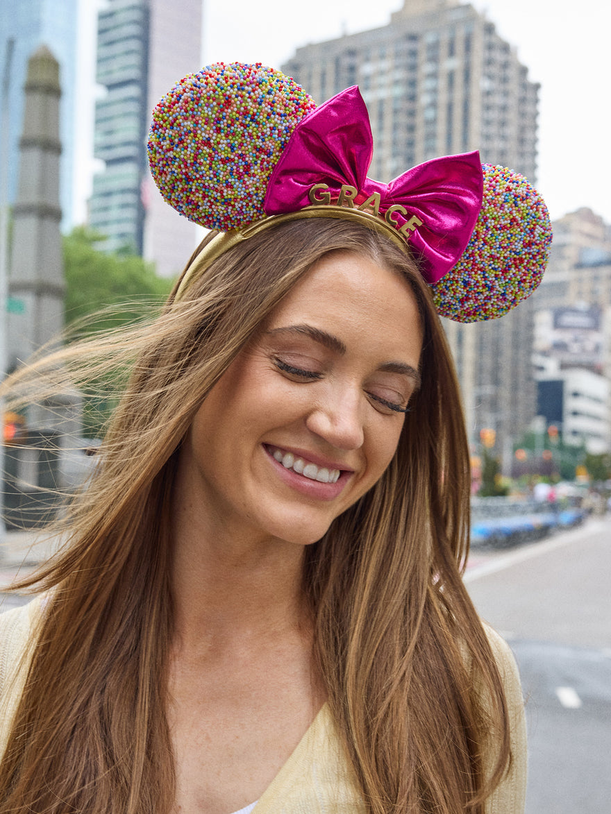 Disney Minnie Mouse Sprinkle Custom Ears Headband - Minnie Mouse Sprinkle Custom Ears