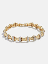 BaubleBar Tamera Gold Bracelet - Gold/Pavé -
Statement stacking bracelet