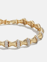 BaubleBar Tamera Gold Bracelet - Gold/Pavé -
Statement stacking bracelet
