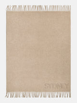 BaubleBar Pure Merino Wool Custom Blanket - Tan Sand/Chocolate Brown - 
    Get Gifting Early: 20% Off Custom