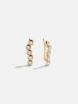 BaubleBar Savannah Crawler Earrings - Gold/Pavé -
Bezel set crystal earrings