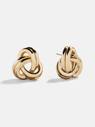 Kylie Gold Knot Earrings - Gold