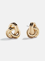 BaubleBar Kylie Gold Knot Earrings - Gold - 
    Statement earrings