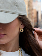 Kylie Gold Knot Earrings - Gold