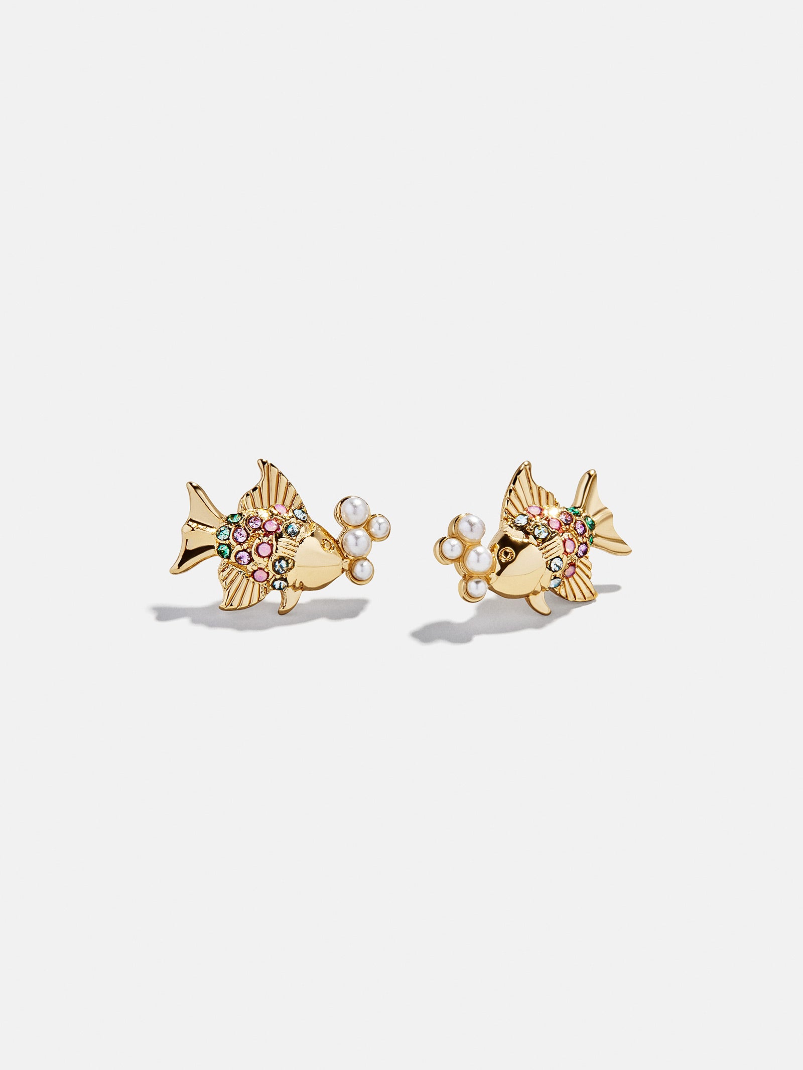 High Tide Fish Earrings - Gold/Multi