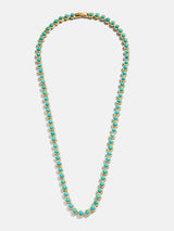 BaubleBar Nina Semi-Precious Necklace - Gold/Turquoise -
Turquoise stones on a sleek gold necklace