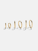 BaubleBar Verbena Waterproof Earring Set - Gold -
Set of three pavé huggies
