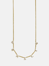 BaubleBar Mini 18K Gold Custom Icon Necklace - 18K Gold. Pavé Cubic Zirconia Stones -
25% Off Custom Gifts: The Annual Custom Event