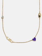 Louisiana State University Spaced Charm Necklace - Louisiana State University