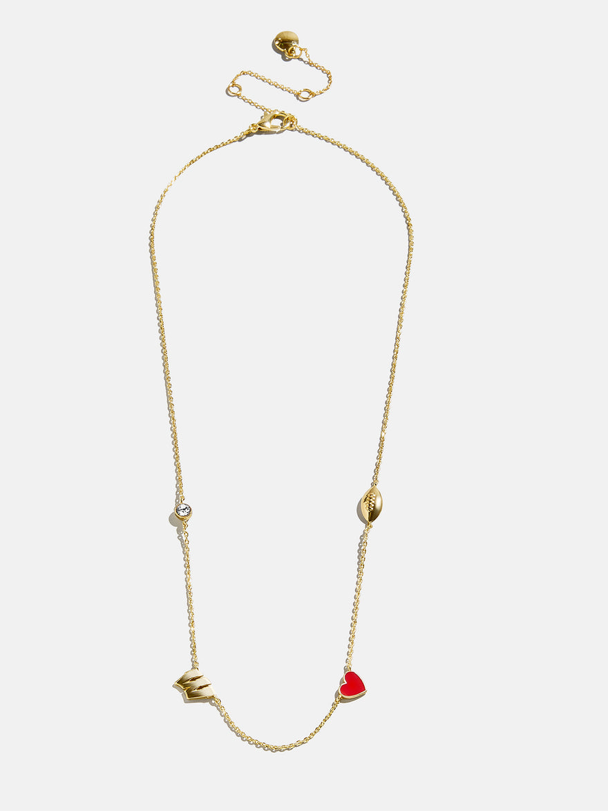 University of Wisconsin Spaced Charm Necklace - University of Wisconsin